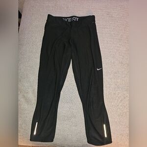 Nike Womens Black Joggers with Reflective Accents